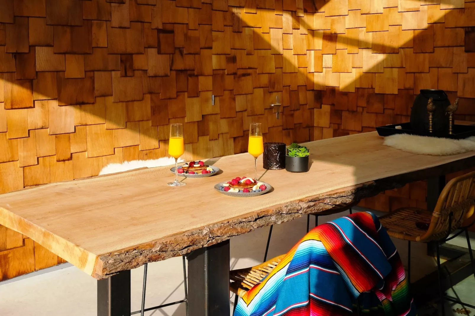 Houten Boshuis - Terrace balcony