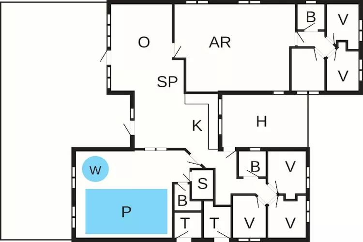 14 person holiday home in Væggerløse - Floor plan