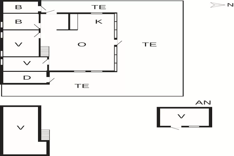 Maison de vacances pour 6 a Urangsvåg - Plan