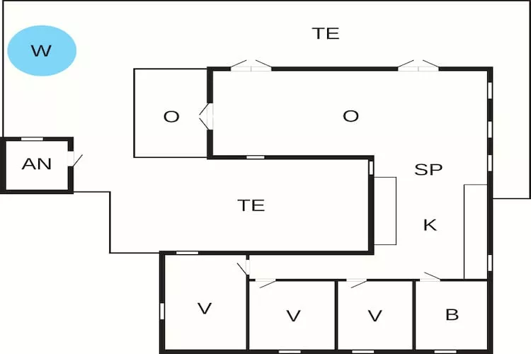 Marielyst Villa in Küstennähe - Grundriss