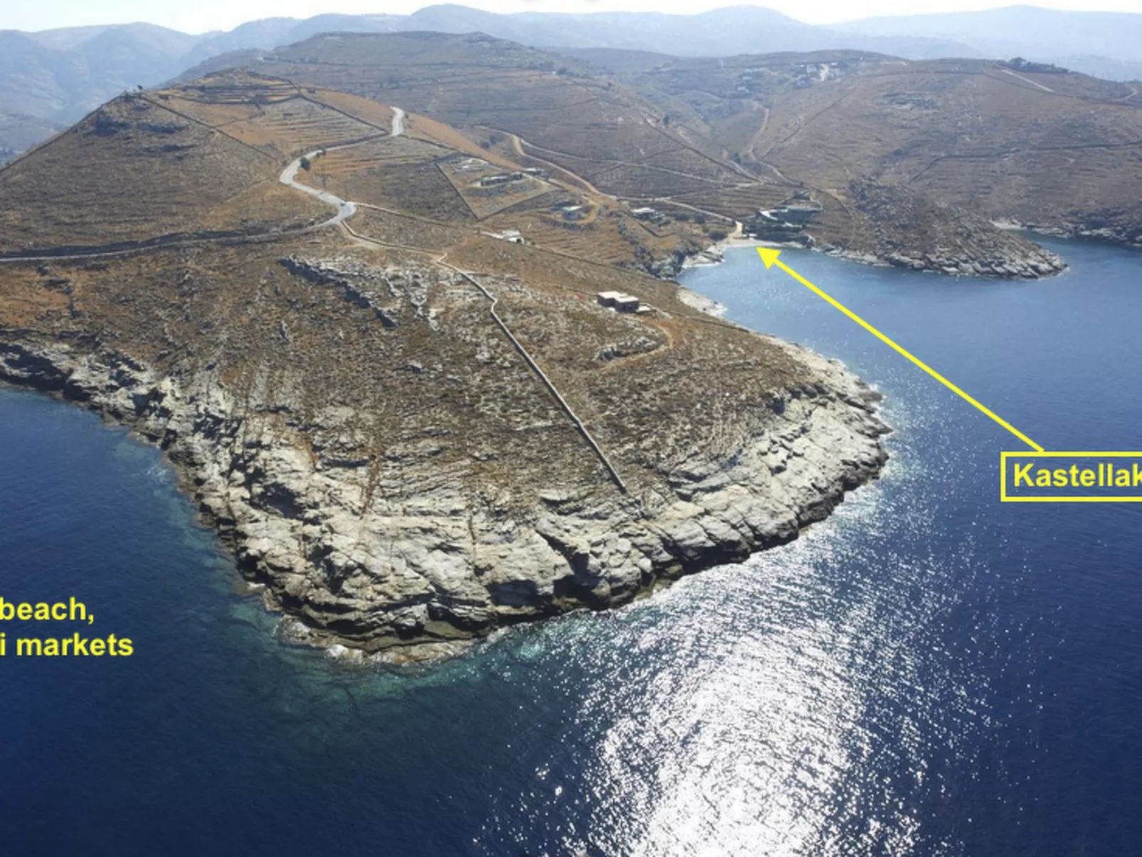 Wohnung in Kea mit Parkplatz im Freien und Blick auf den Sonnenuntergang - Image-tags.info