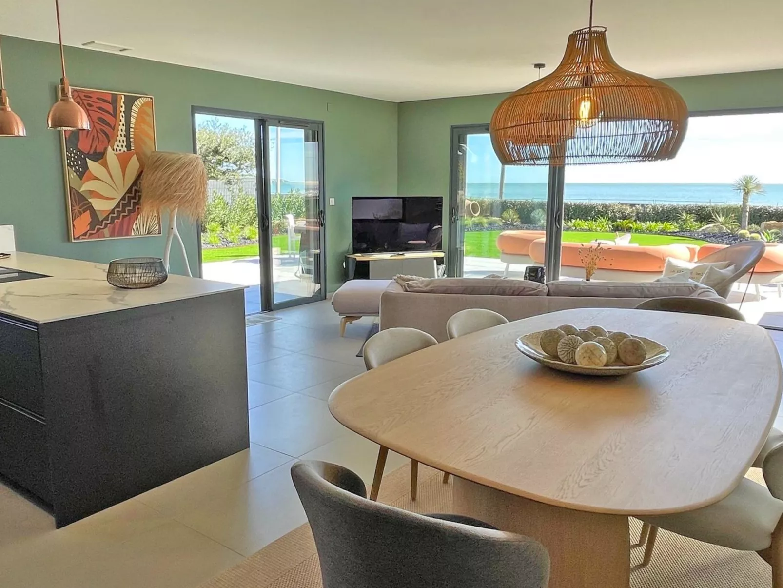 Wohnung T4 - 6 Personen - Meerblick - Klimaanlage - Wifi - Direkt am Strand - S - Dedans