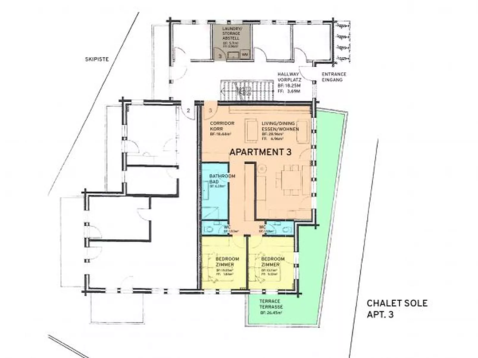 Chalet Sole Apt. 3 - Drinnen
