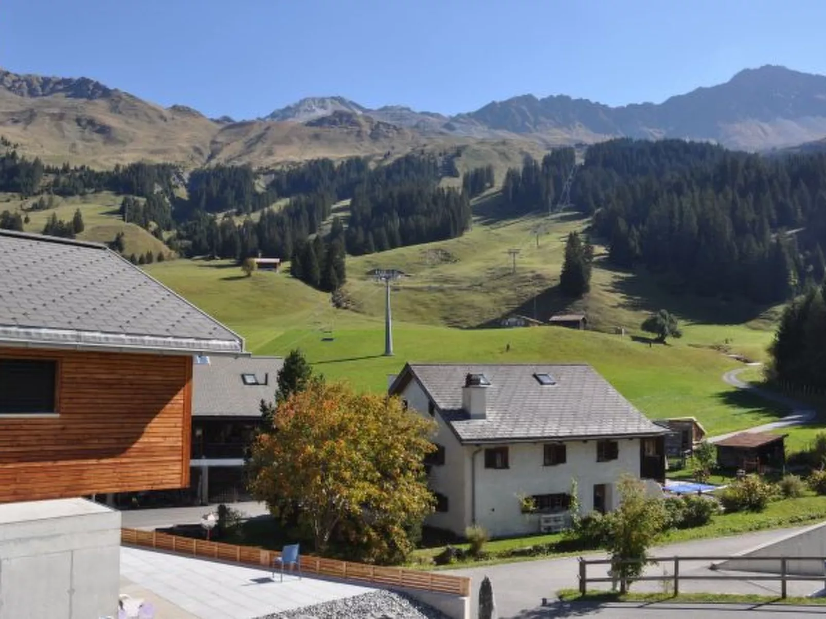 Ski in-Ski out Ferienwohnung Heimberg in Parpan- Lenzerheide - Draußen