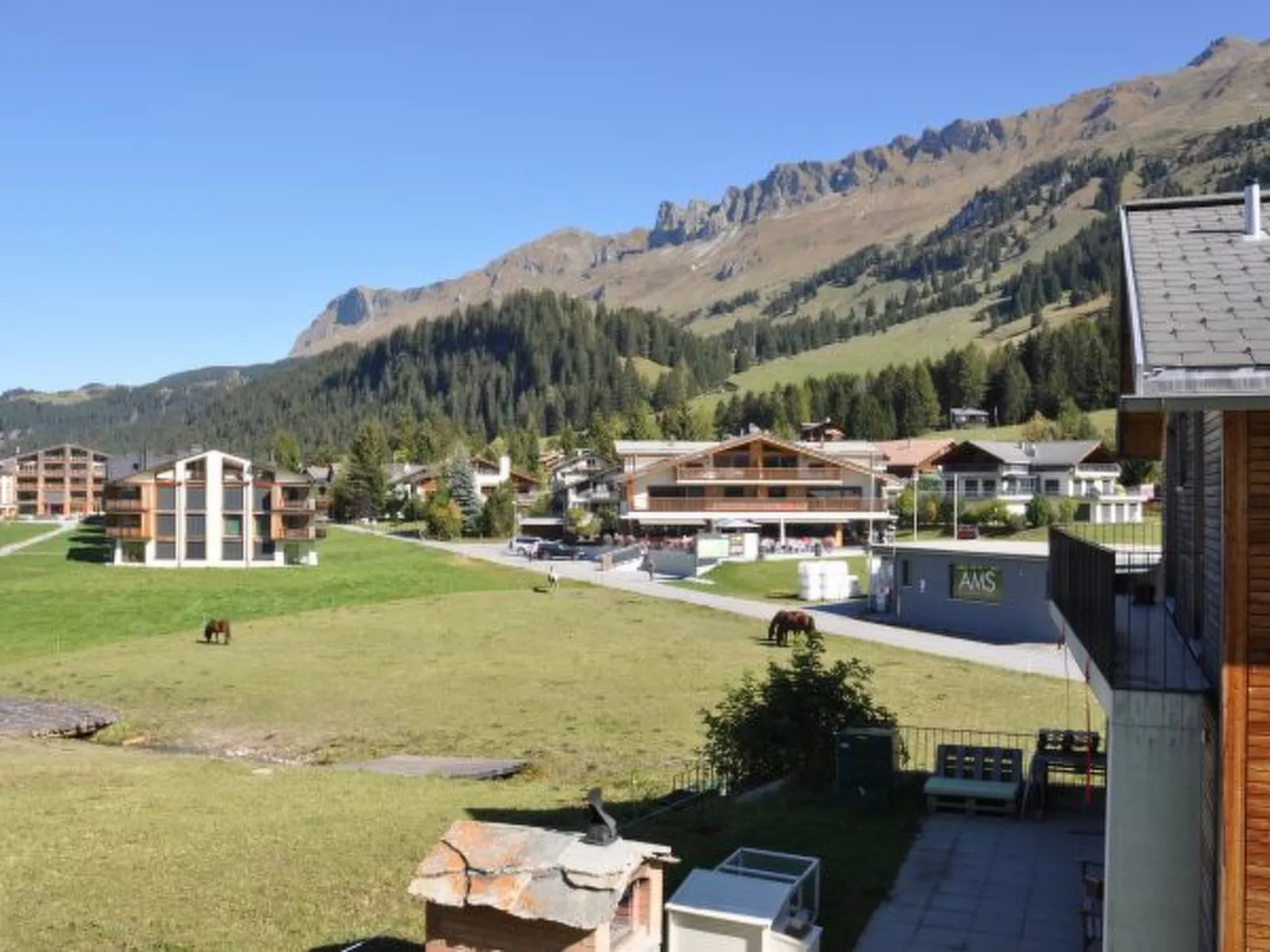 Ski in-Ski out Ferienwohnung Heimberg in Parpan- Lenzerheide - Draußen