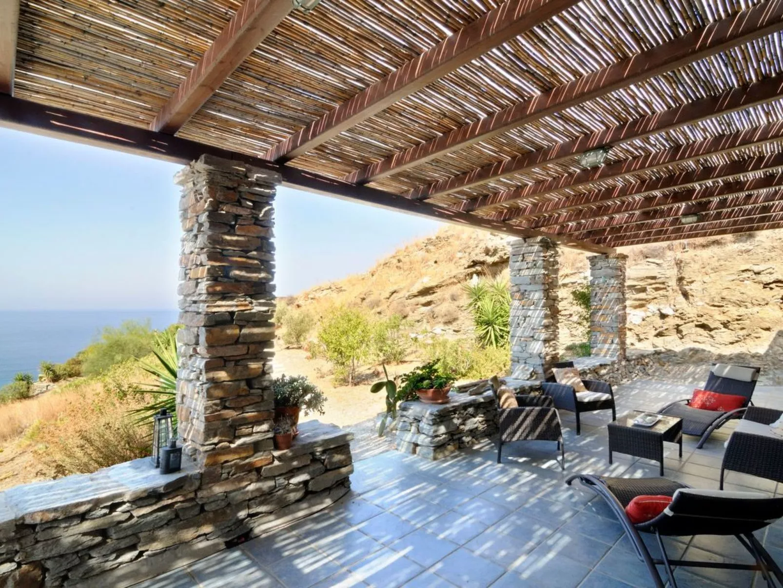 Apartment in Kea mit privatem Balkon und Blick auf den Sonnenuntergang - Image-tags.info