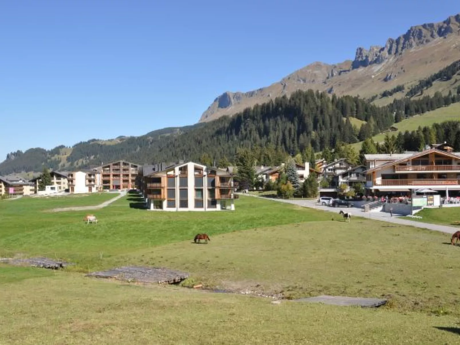 Ski in-Ski out Ferienwohnung Heimberg in Parpan- Lenzerheide - Draußen