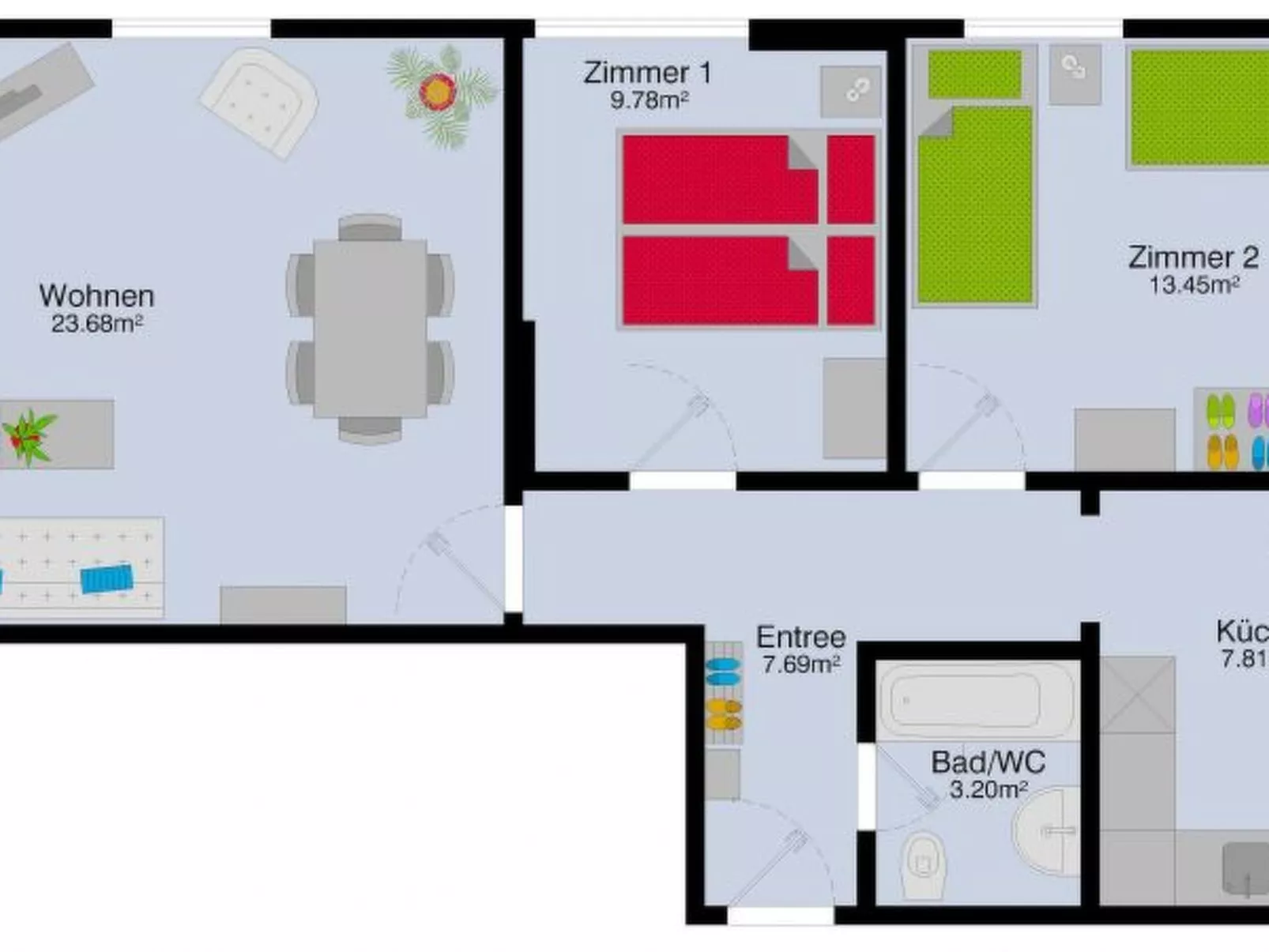 ZH Bellevue 3 - HITrental Seefeld Apartment - Drinnen