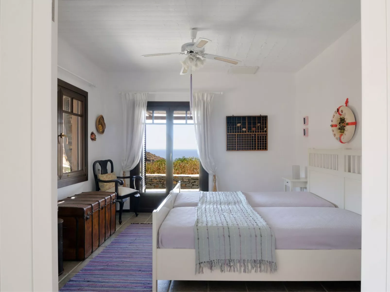 Wohnung in Kea mit Parkplatz im Freien und Blick auf den Sonnenuntergang - Image-tags.info