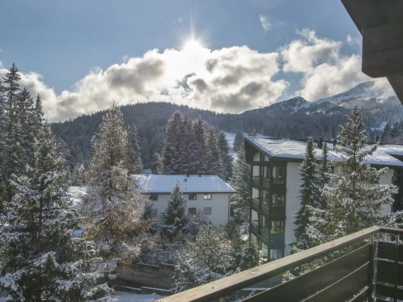 Zentrale 3.5 Zimmer Wohnung Seegarten B- Lenzerheide - Dehors