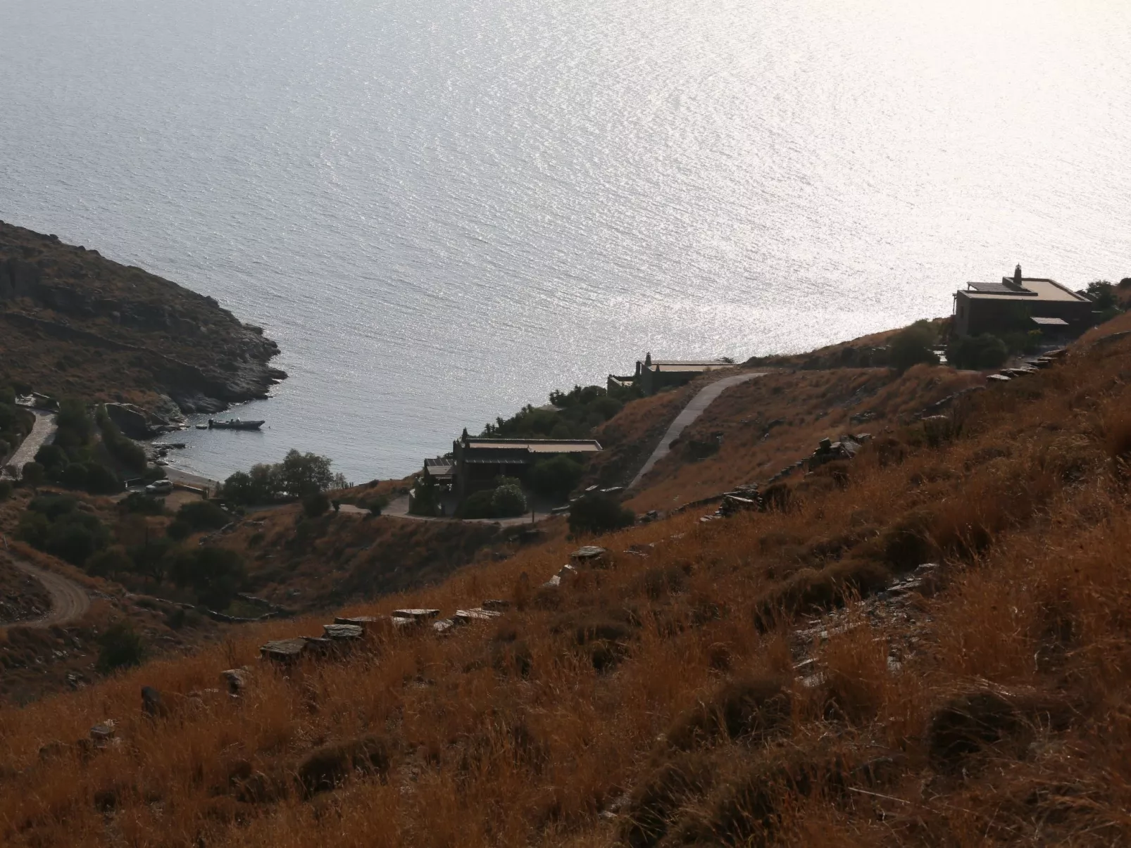 Wohnung in Kea mit Parkplatz im Freien und Blick auf den Sonnenuntergang - Image-tags.info