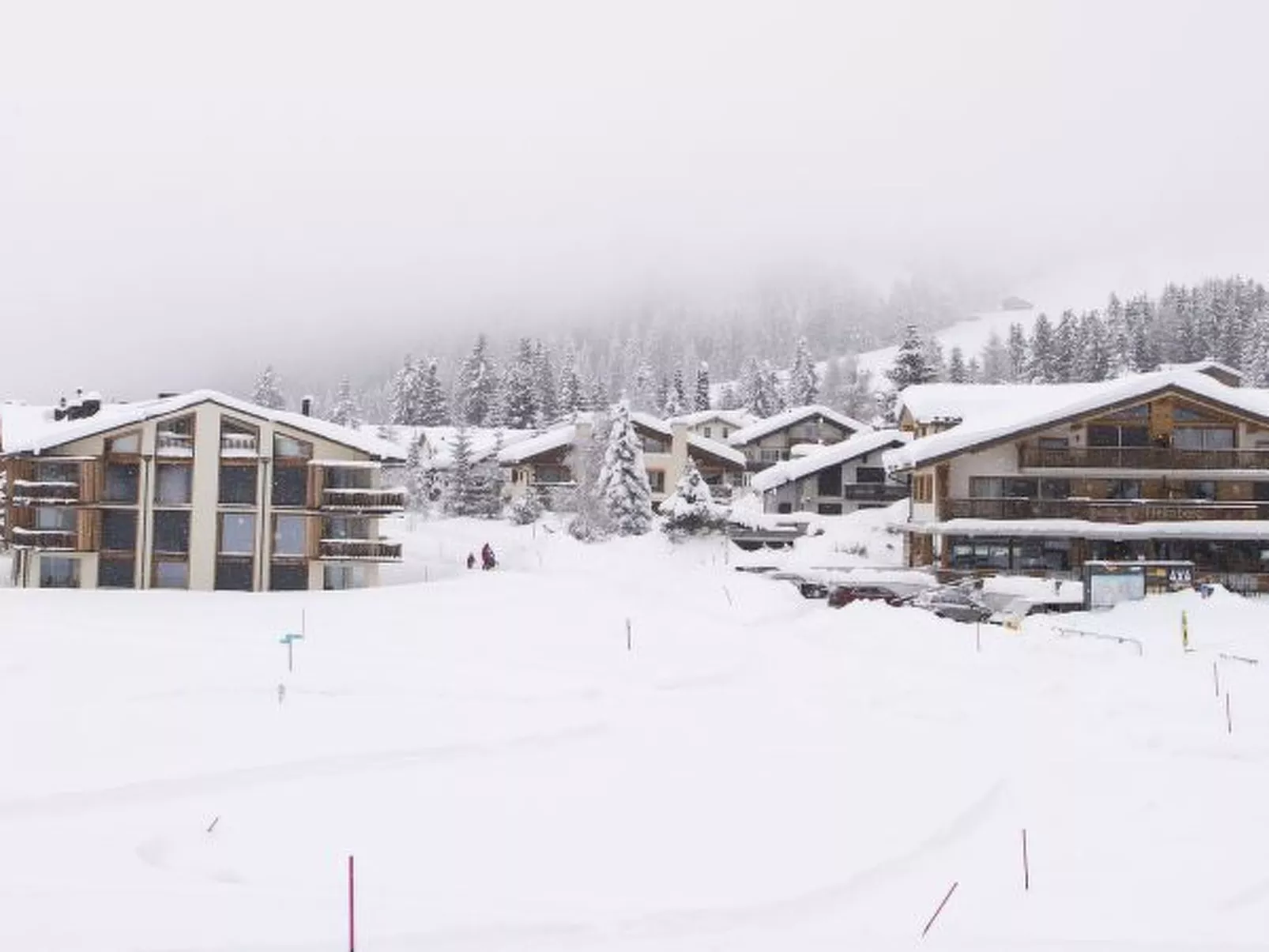 Ski in-Ski out Ferienwohnung Heimberg in Parpan- Lenzerheide - Draußen