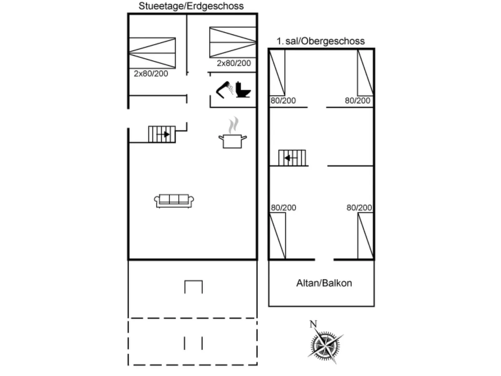 "Evelyn" - 2.8km from the sea - Dedans