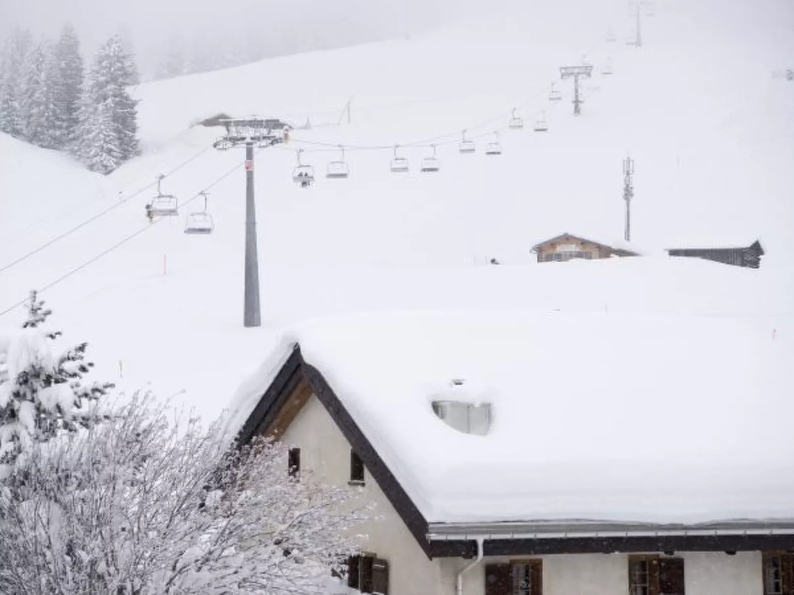 Ski in-Ski out Ferienwohnung Heimberg in Parpan- Lenzerheide - Draußen