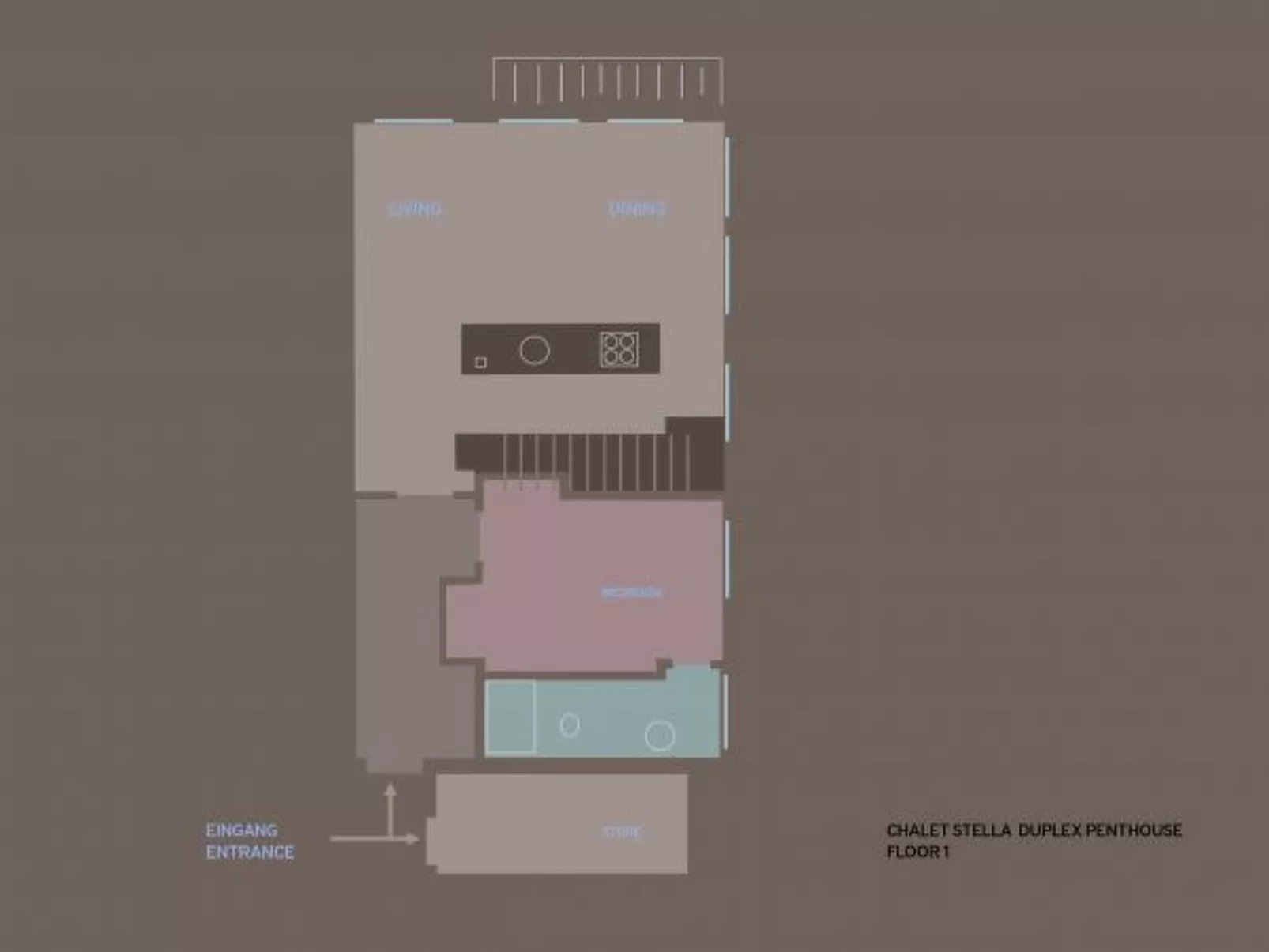 Chalet Stella Duplex Penthouse - Drinnen