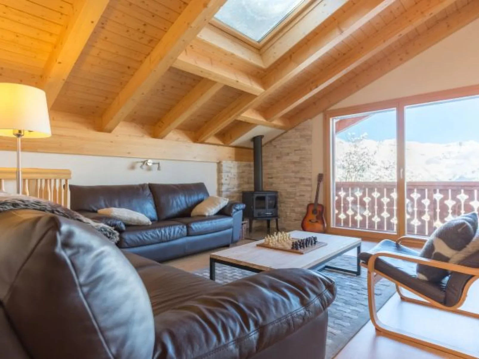 Chalet Nid Blanc wood burning hottub - Drinnen