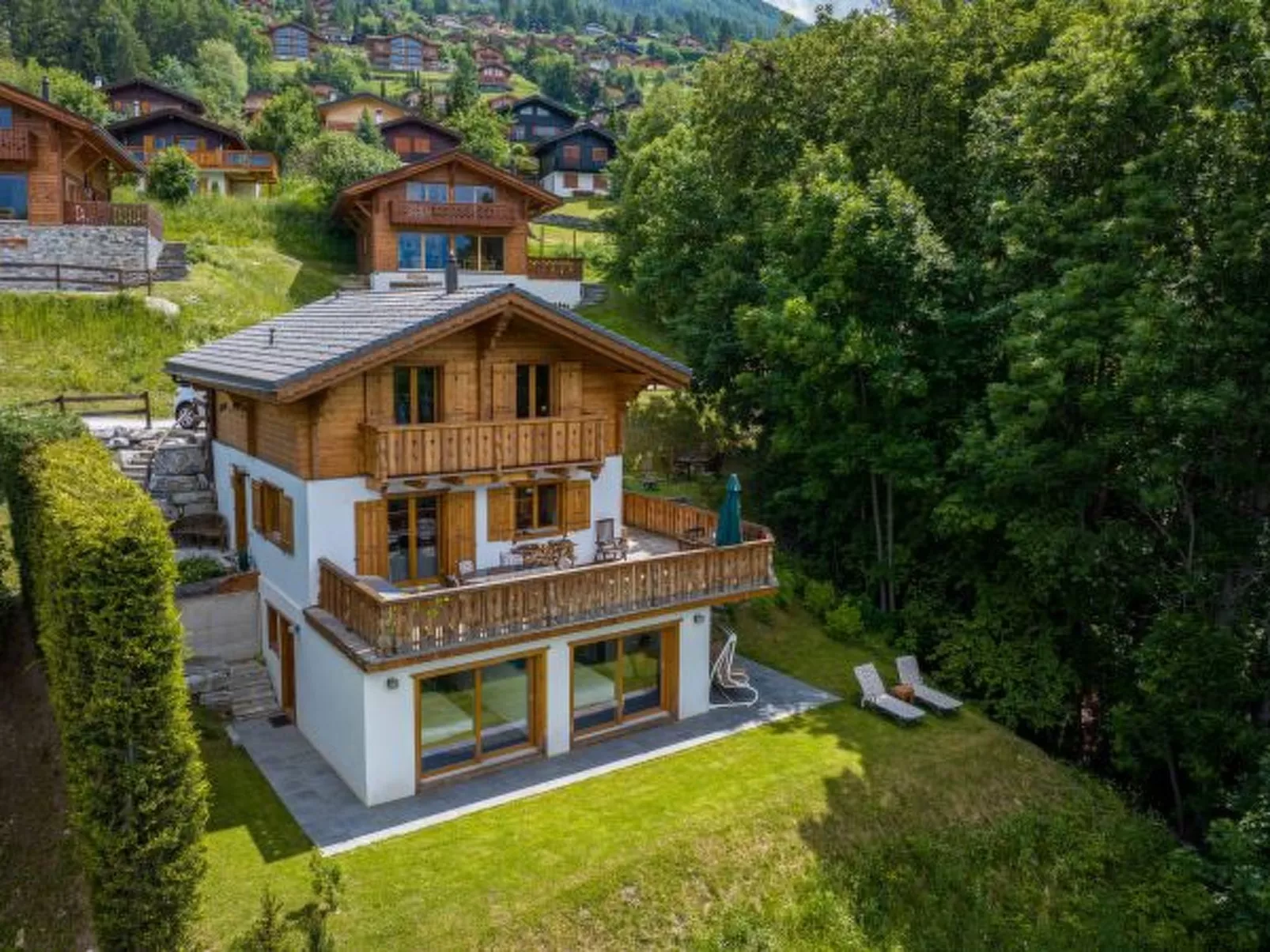 Chalet La Vue - hammam, pet friendly, amazing view - Draußen