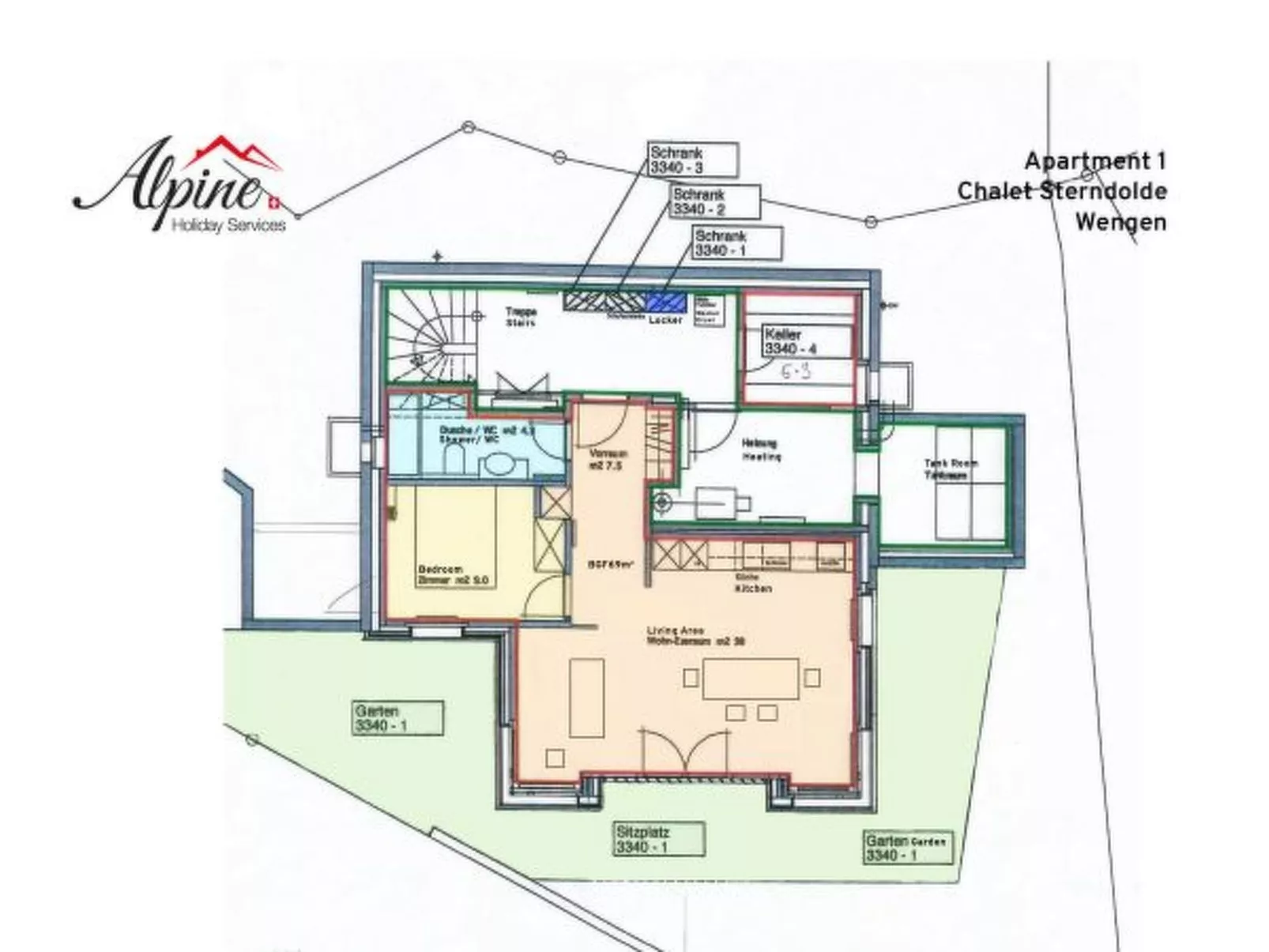 Chalet Sterndolde Apt. 1 - Inside