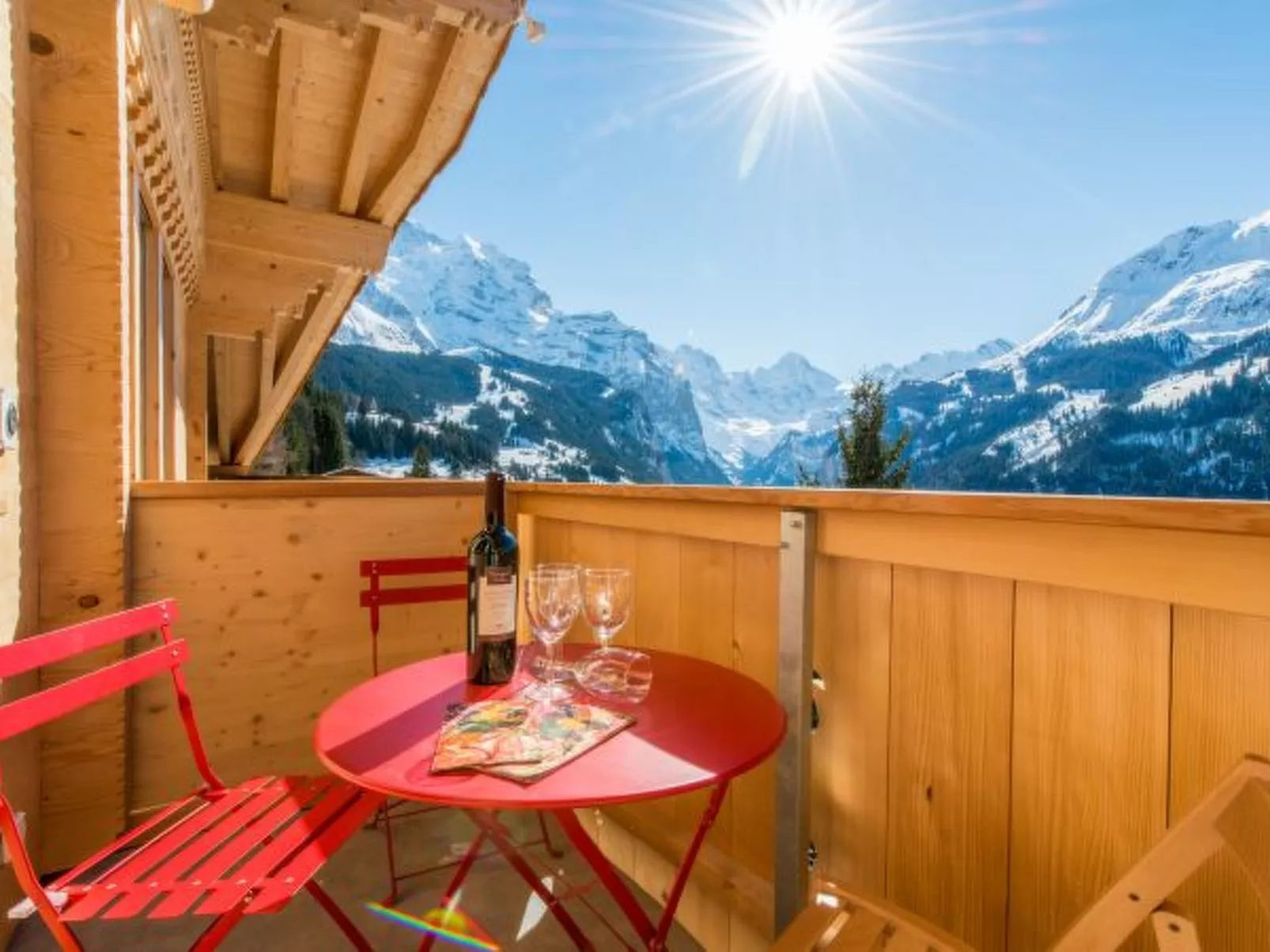 Chalet Aberot Penthouse Staubbach - Draußen