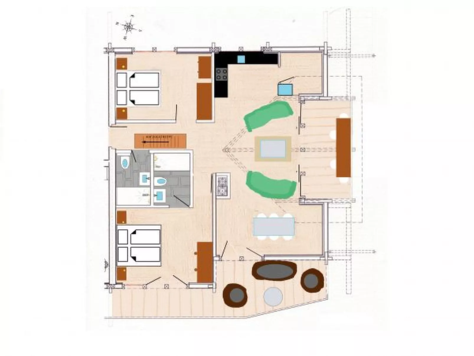 Chalet Aberot Penthouse - Inside