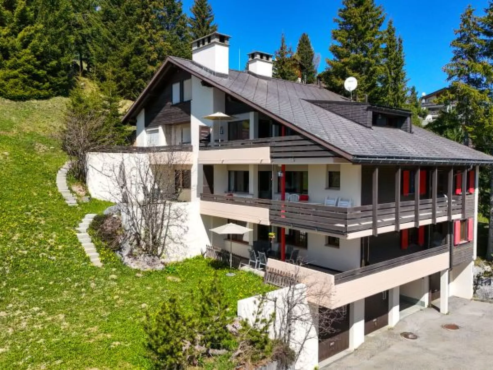 Setaria für 5 Personen Haus Barlangia-Lenzerheide - Dehors