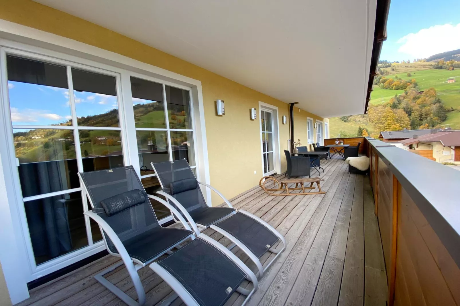 Genieten in Saalbach Top E2 - Terrasse/Balkon