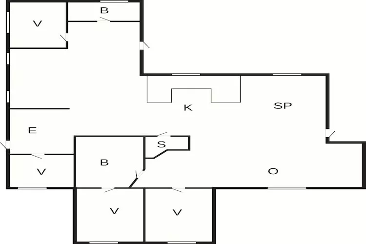 Maison de vacances pour 10 a Væggerløse-By Traum - Plan