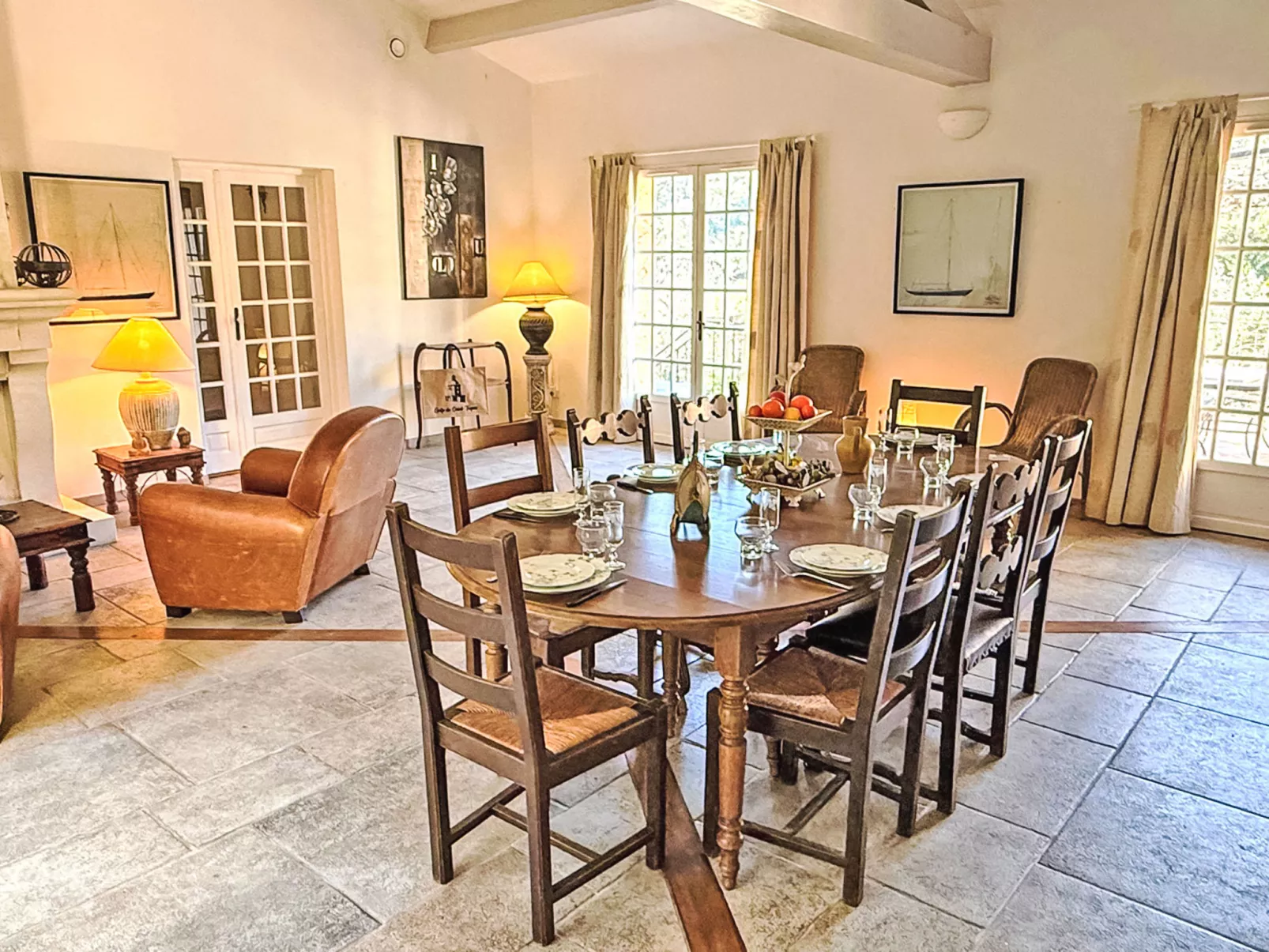 Villa 6 Chambres 12 Pers - Piscine - Clim - Wifi - Drinnen