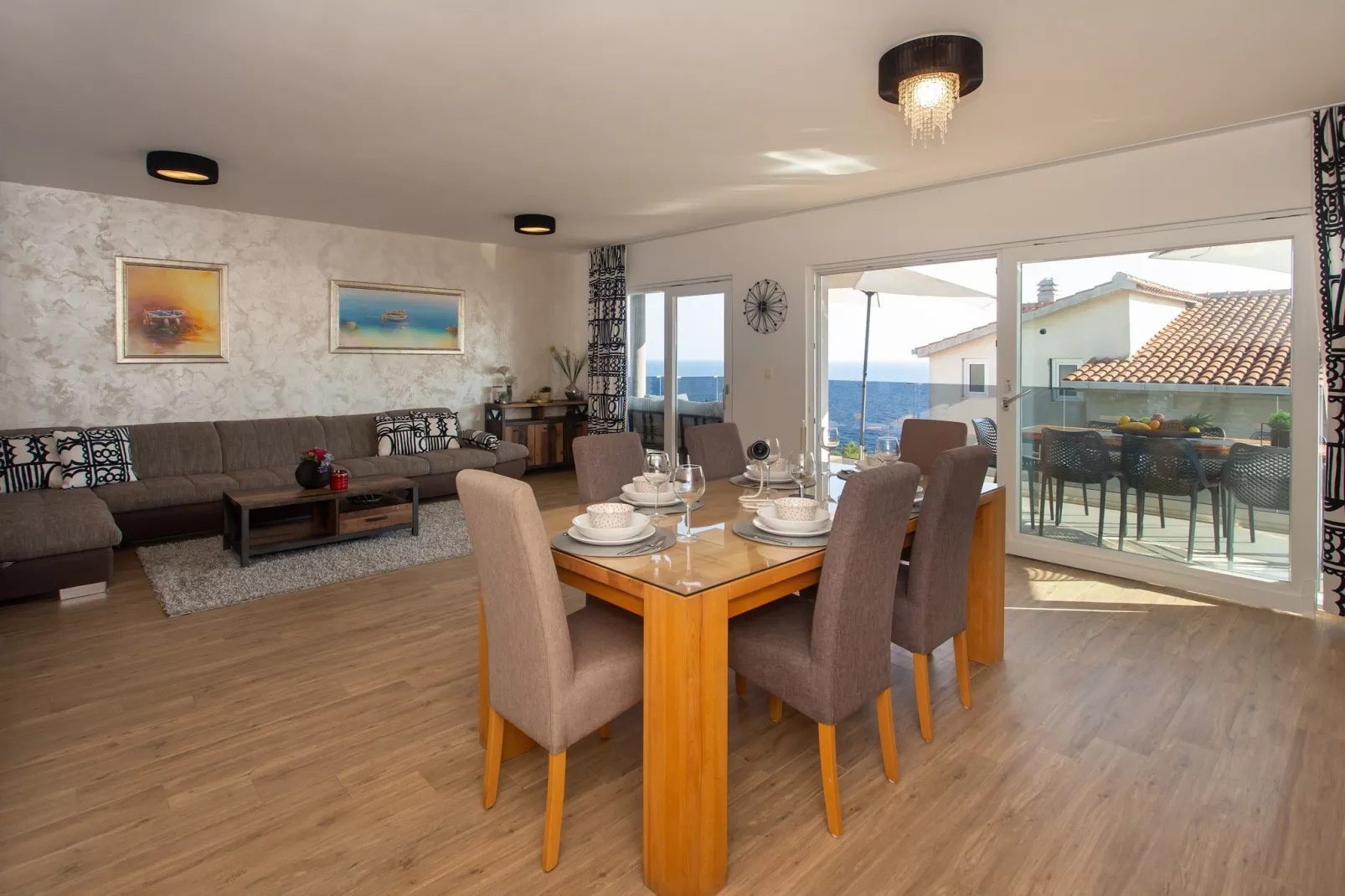 Apartments Aqua - Superior Two Bedroom Apartment with Terrace and Sea View (Aqua 2)