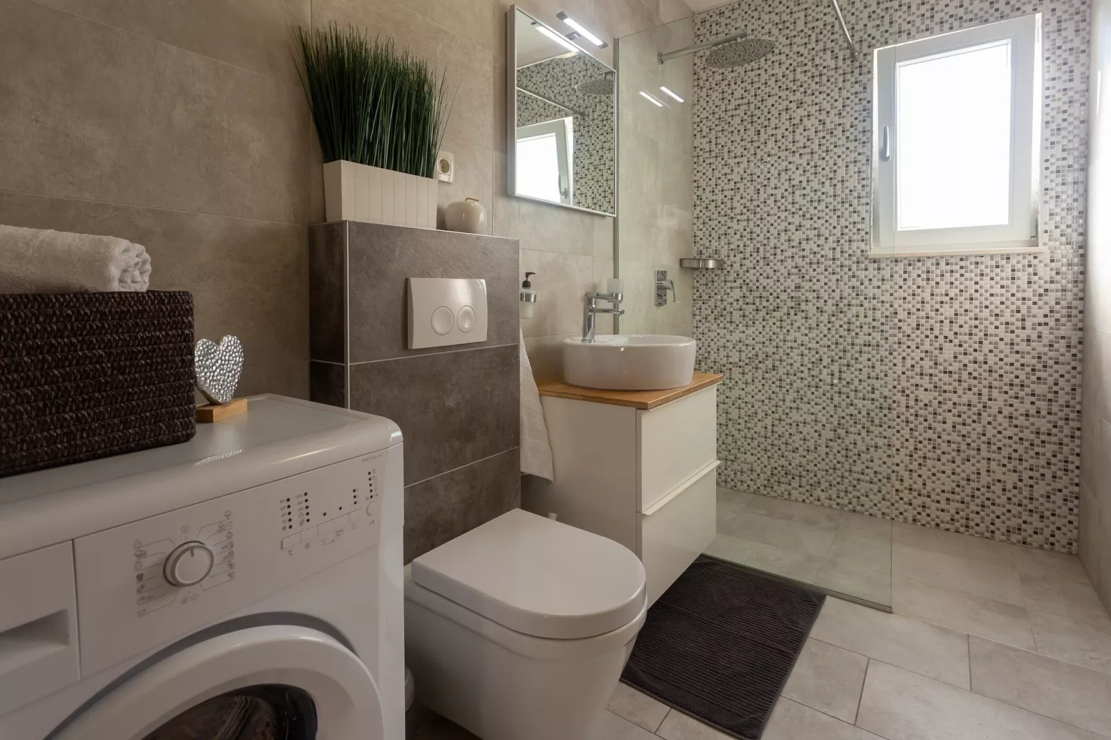 Apartments Aqua - Superior Two Bedroom Apartment with Terrace and Sea View (Aqua 2) - Bathroom