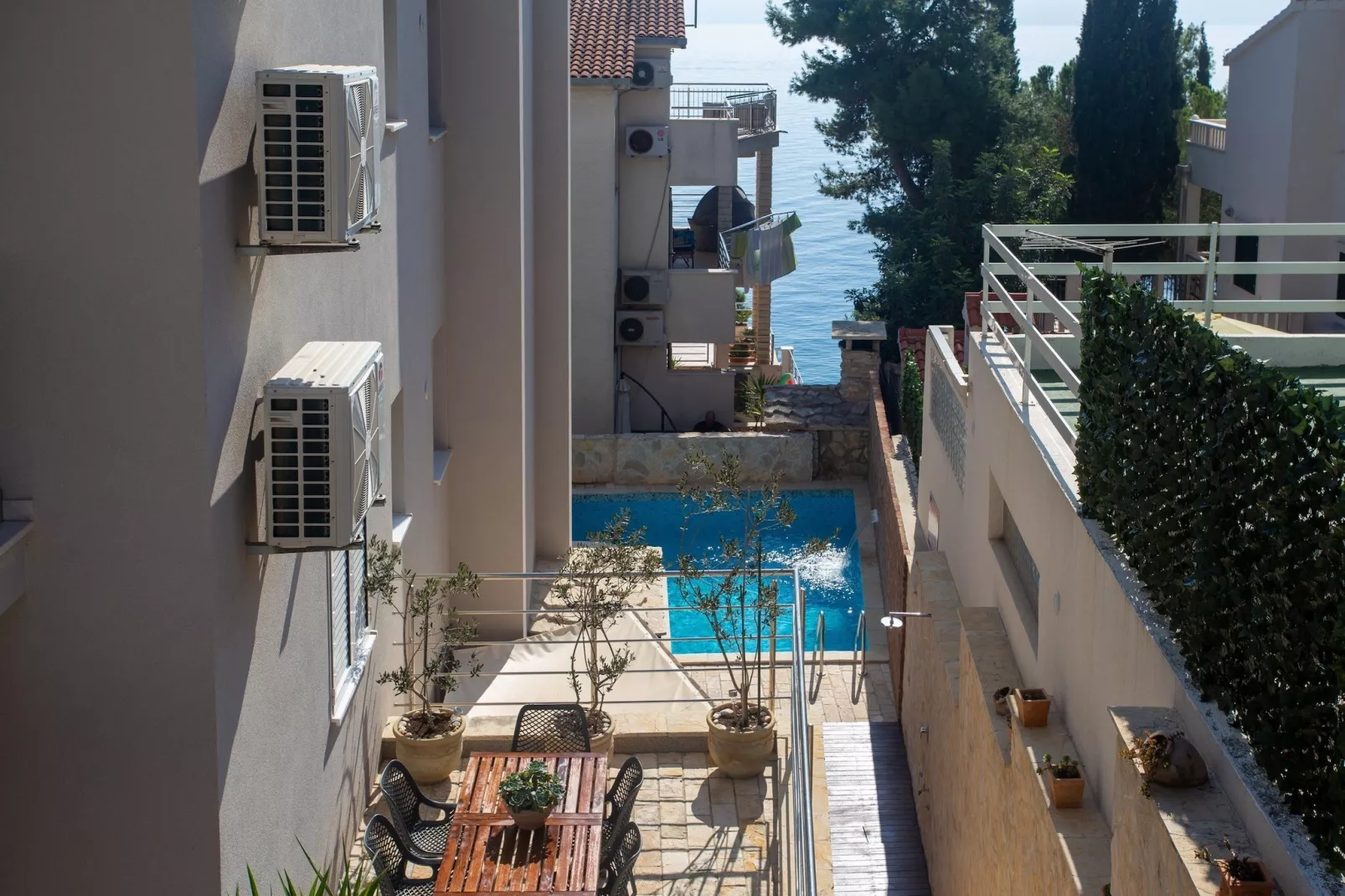 Apartments Aqua - Superior Two Bedroom Apartment with Terrace and Sea View (Aqua 2) - Outdoor