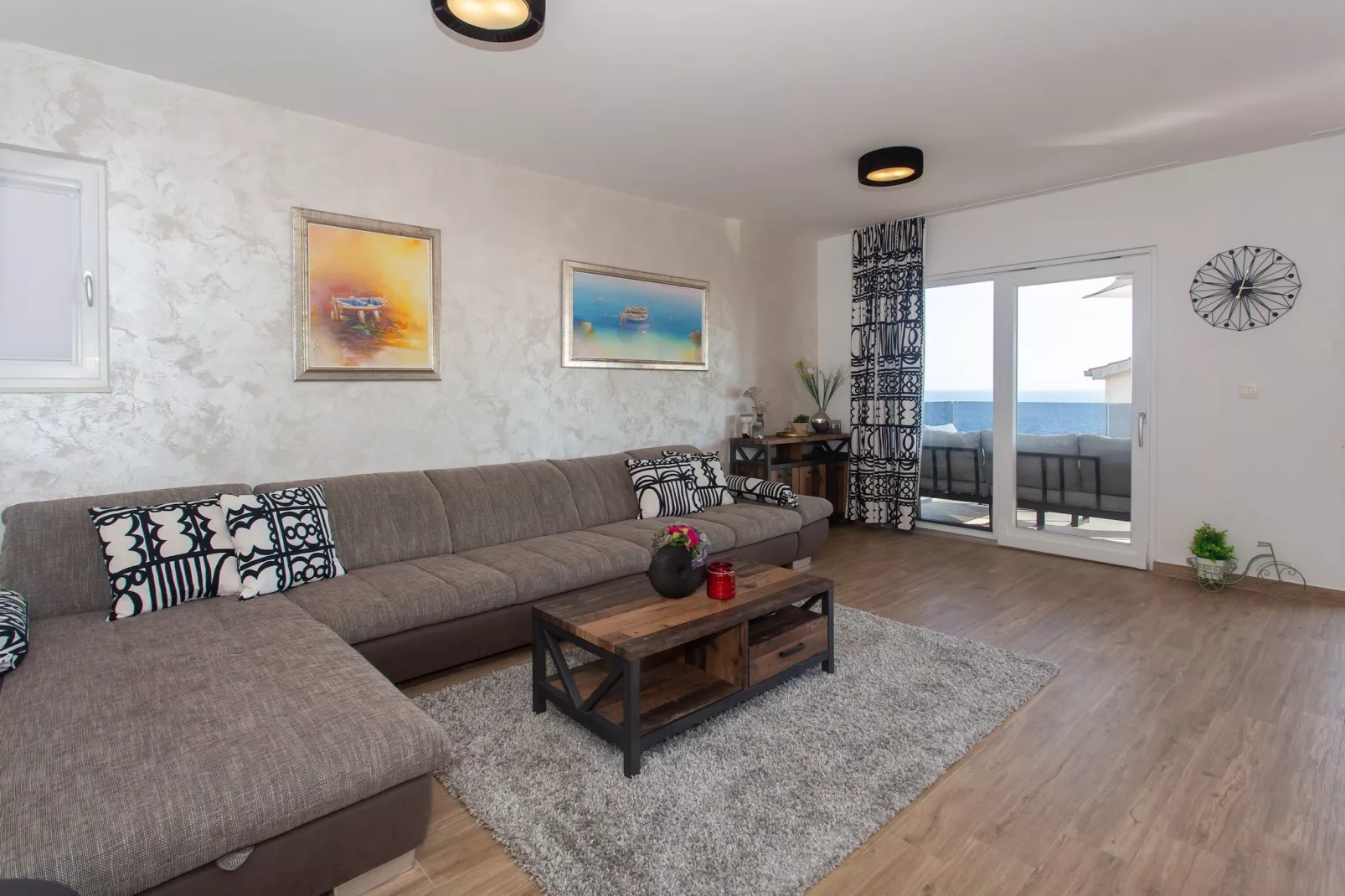 Apartments Aqua - Superior Two Bedroom Apartment with Terrace and Sea View (Aqua 2) - Indoor