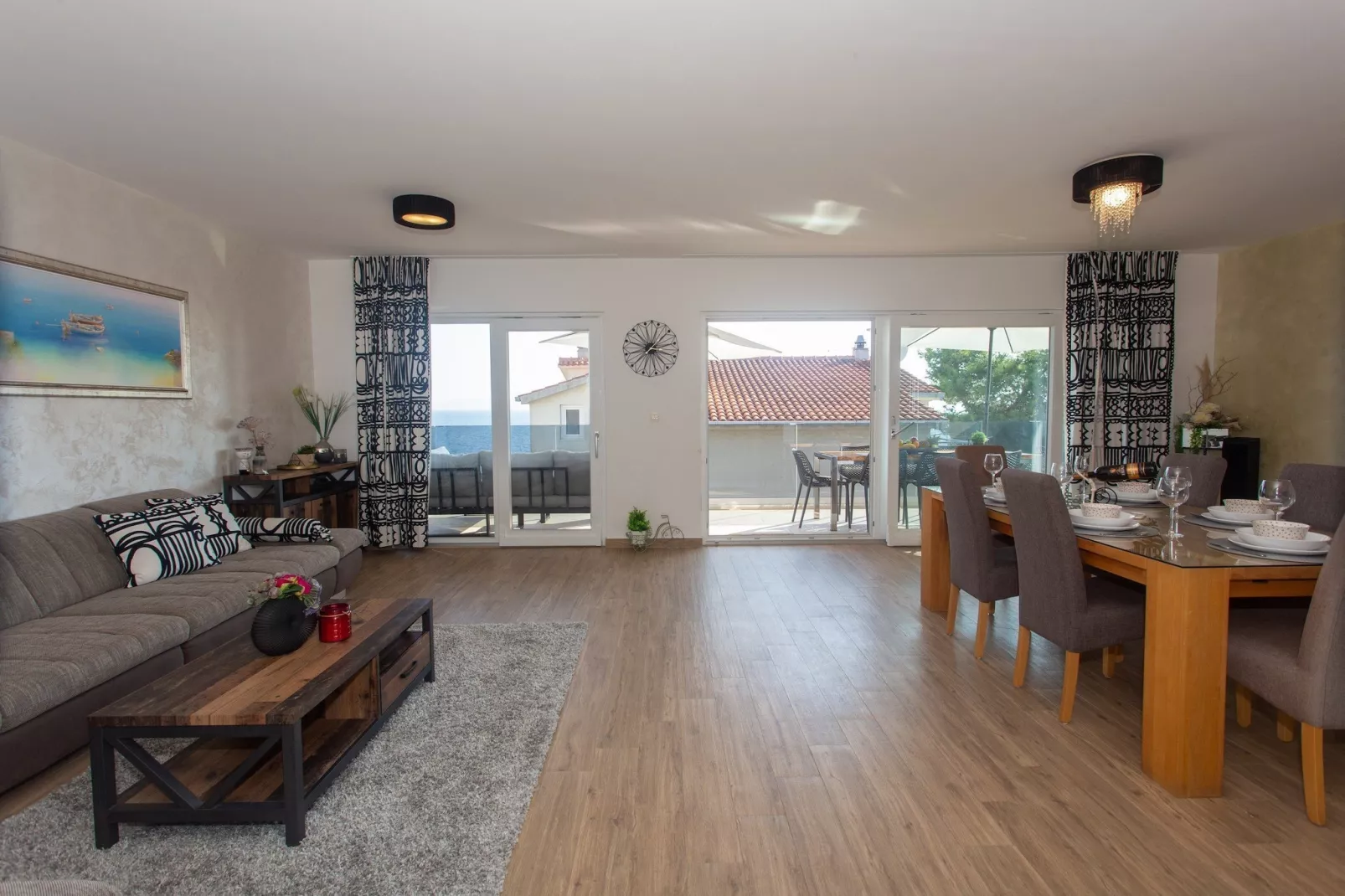 Apartments Aqua - Superior Two Bedroom Apartment with Terrace and Sea View (Aqua 2) - Indoor