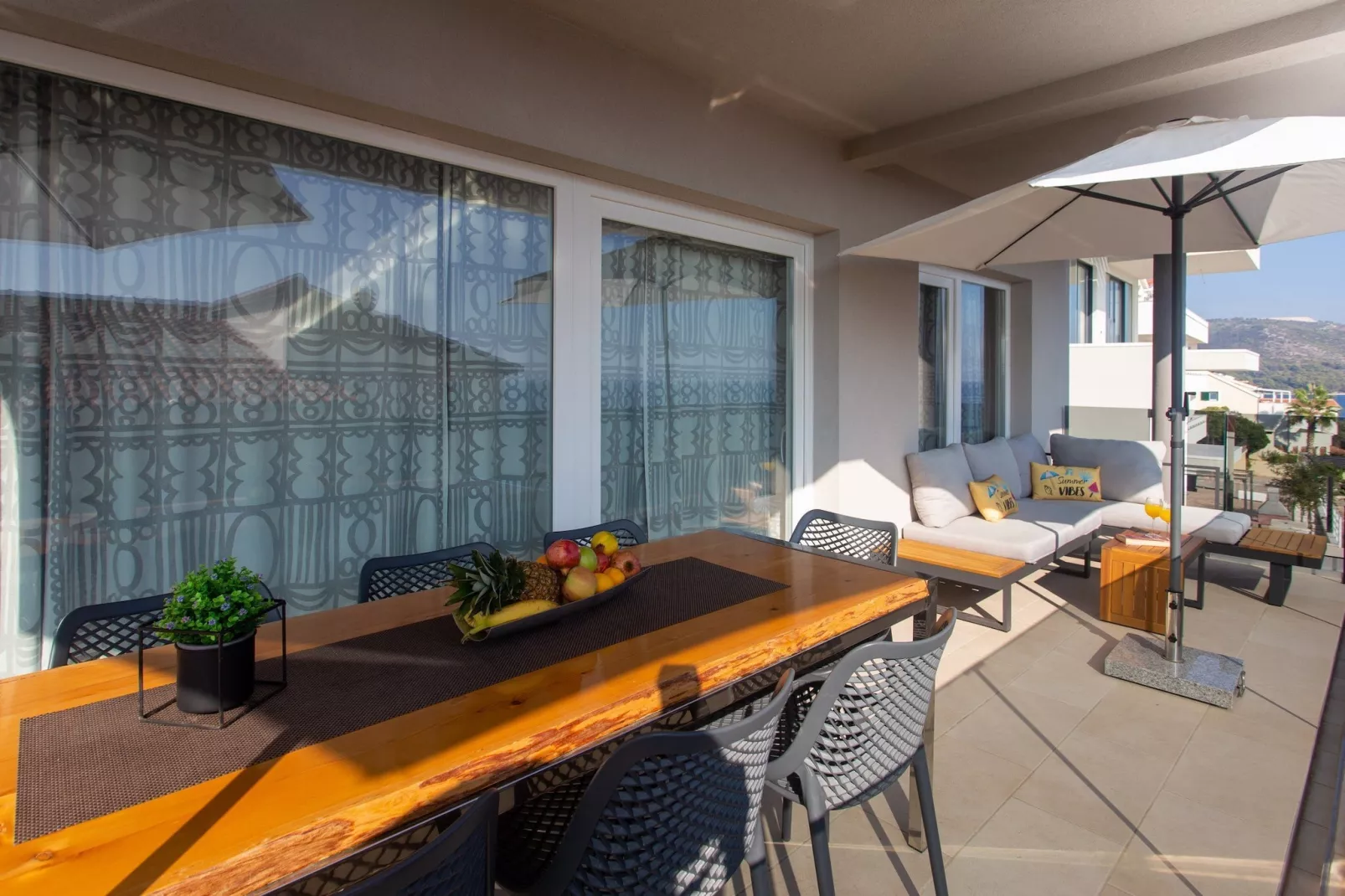 Apartments Aqua - Superior Two Bedroom Apartment with Terrace and Sea View (Aqua 2) - Terrace