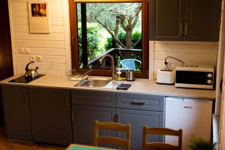 	Domek wakacyjny z 1 sypialnią na piętrze w Kopalinie - Cuisine