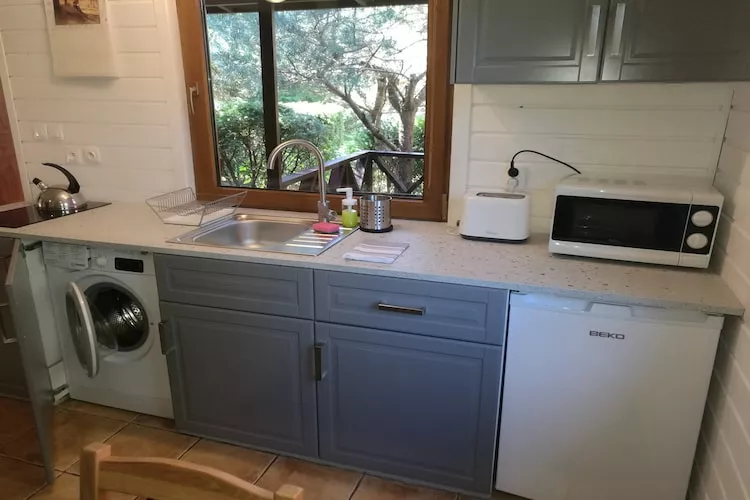 	Domek wakacyjny z 1 sypialnią na piętrze w Kopalinie - Cuisine