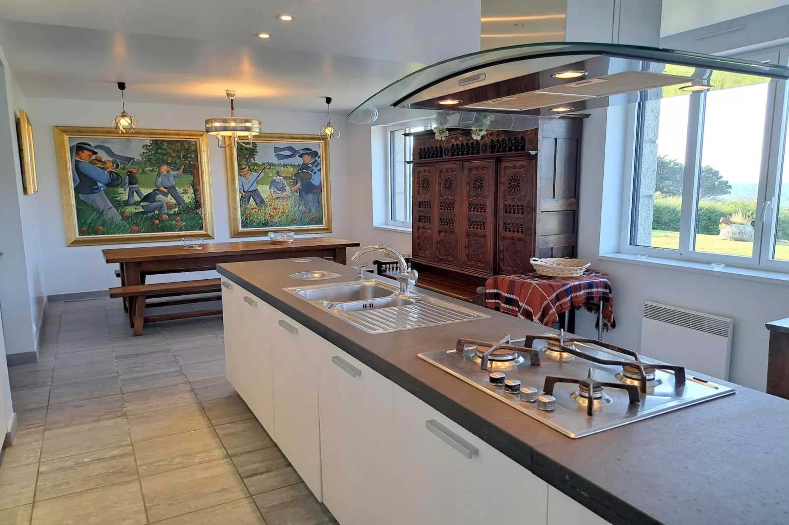 Granitsteinhaus in Nevez - Kitchen