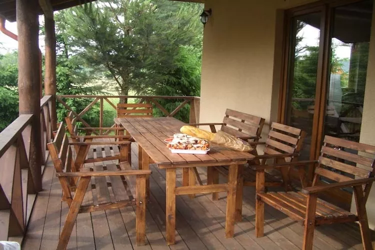 Całoroczny dom wakacyjny w Kopalinie - Terrasse