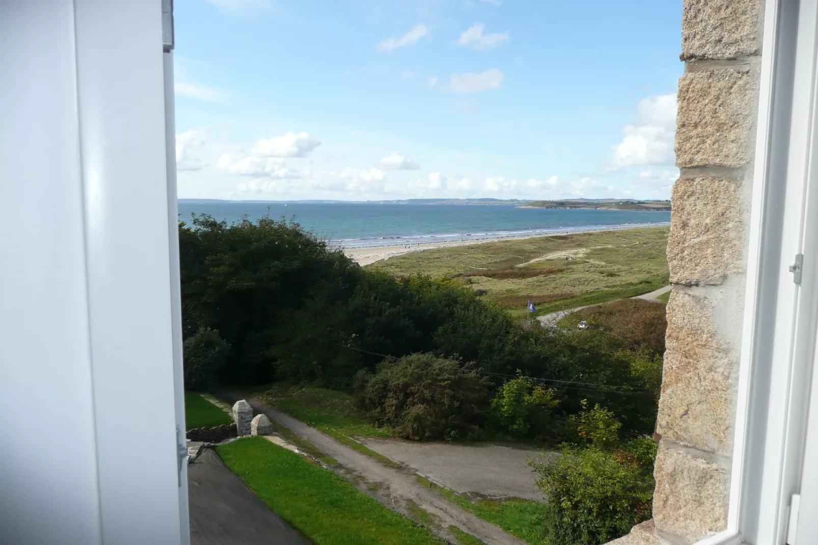 Ferienhaus mit Panorama-Meerblick Plonévez-Porzay - Aussicht Sommer