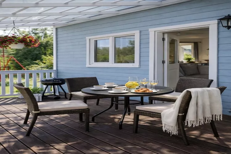 Holiday homes Rewal 60 qm Kapitäns Haus - Terrasse / balcon