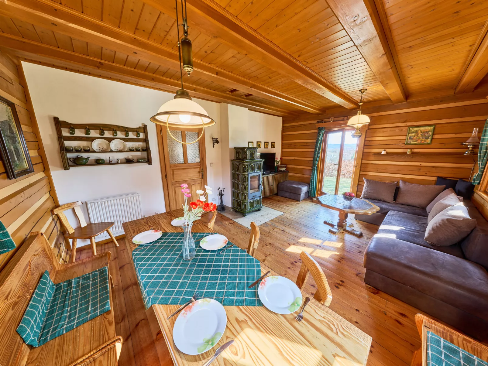 Timber Lodge with Sauna - Dedans