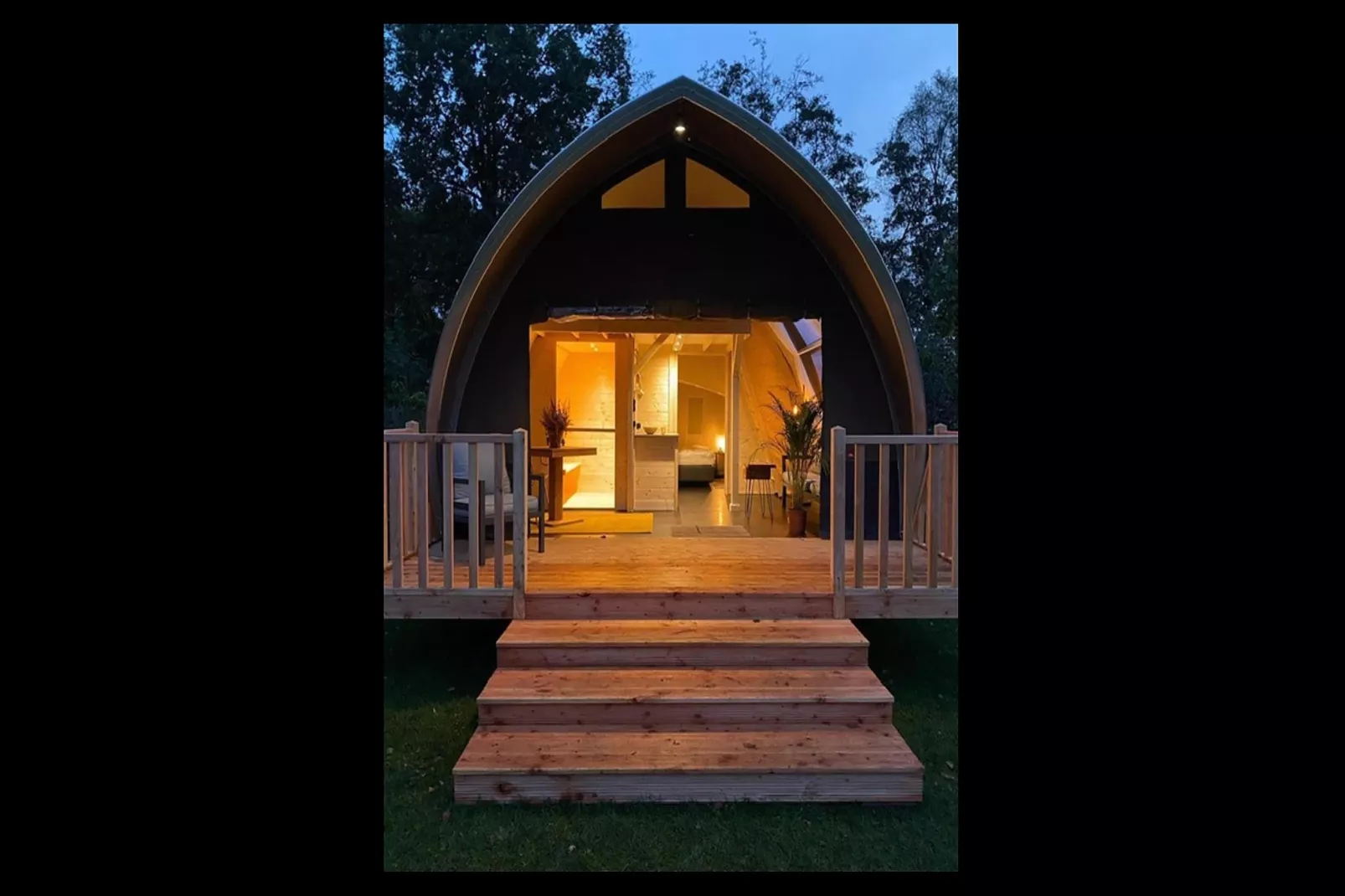 Tentlodge Partijs Wellness met sauna en prive-bad-2p - Wohnzimmer