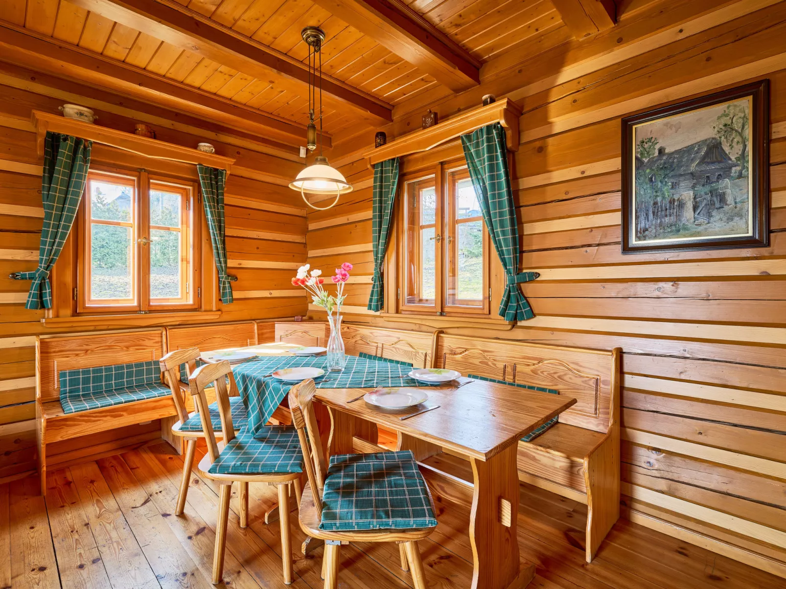 Timber Lodge with Sauna - Dedans