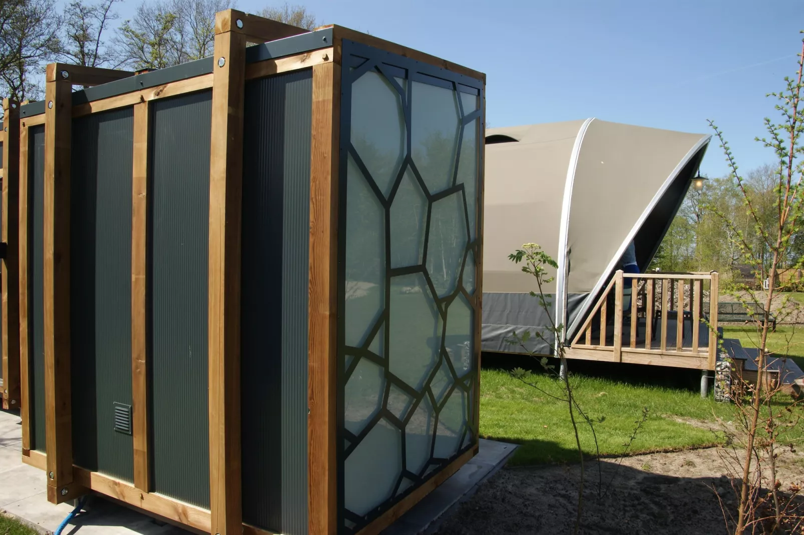 Tentlodge Partijs Wellness met sauna en prive-bad-2p - Badezimmer
