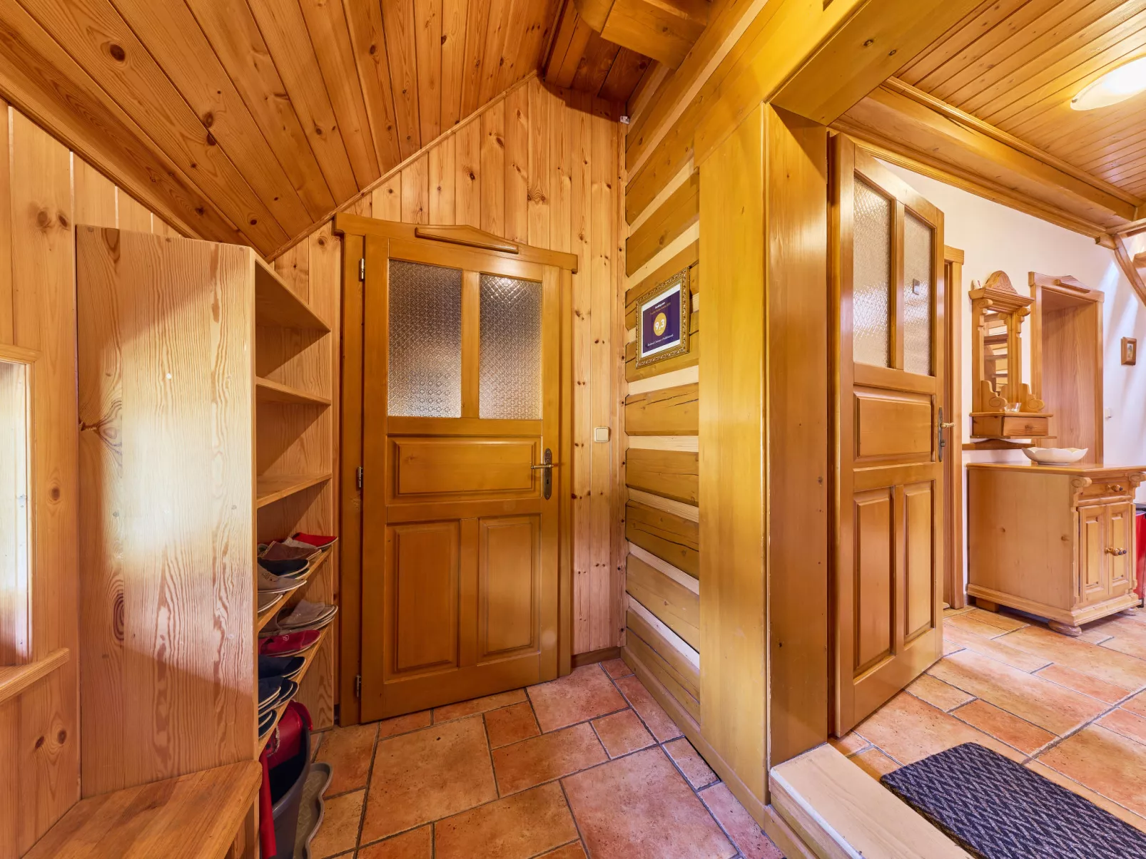 Timber Lodge with Sauna - Dedans