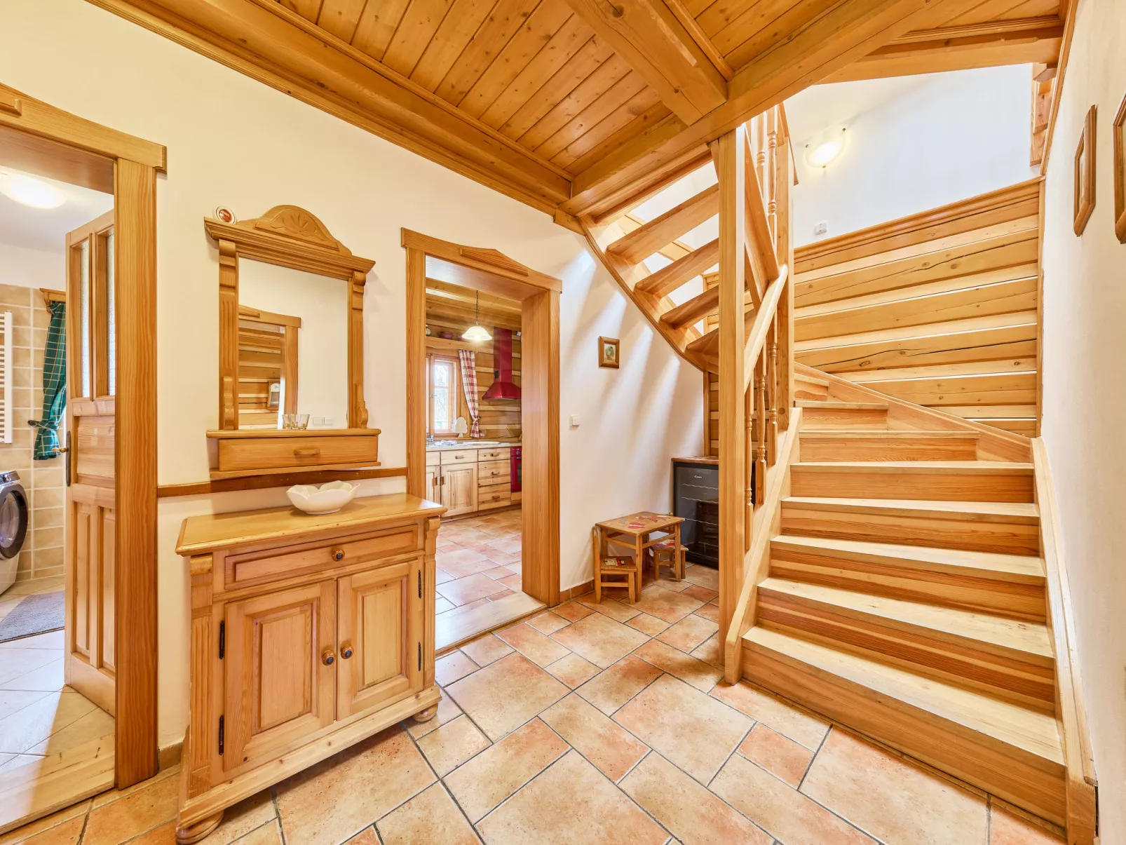 Timber Lodge with Sauna - Dedans