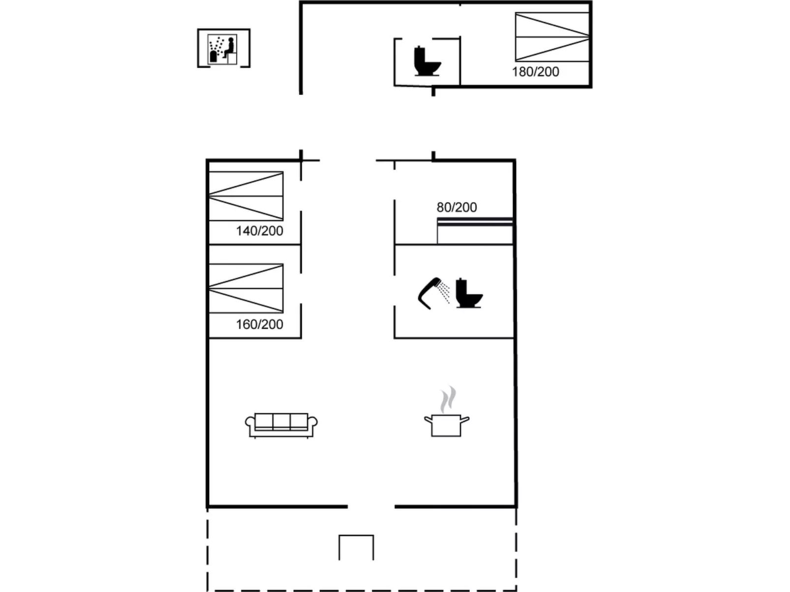 "Tjarko" - 690m to the fjord - Drinnen