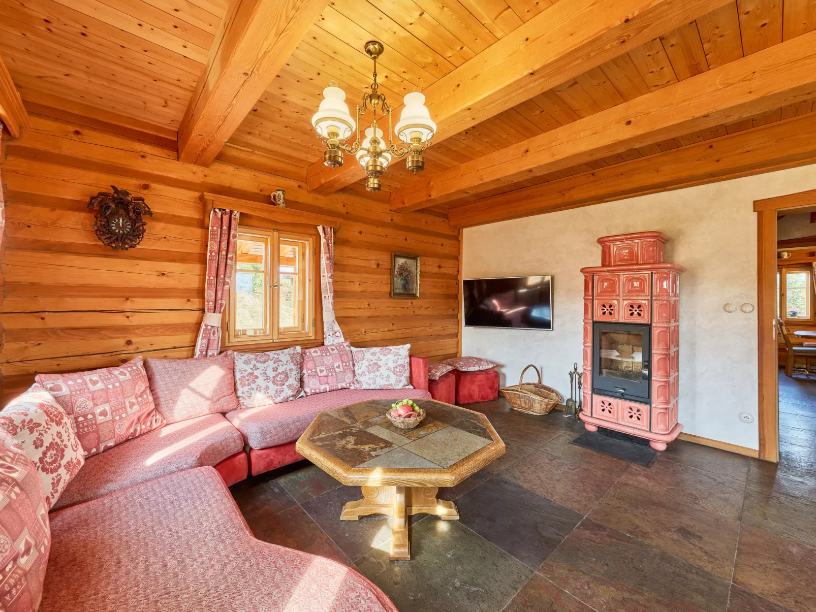 Timber Lodge with Hydromassage - Dedans