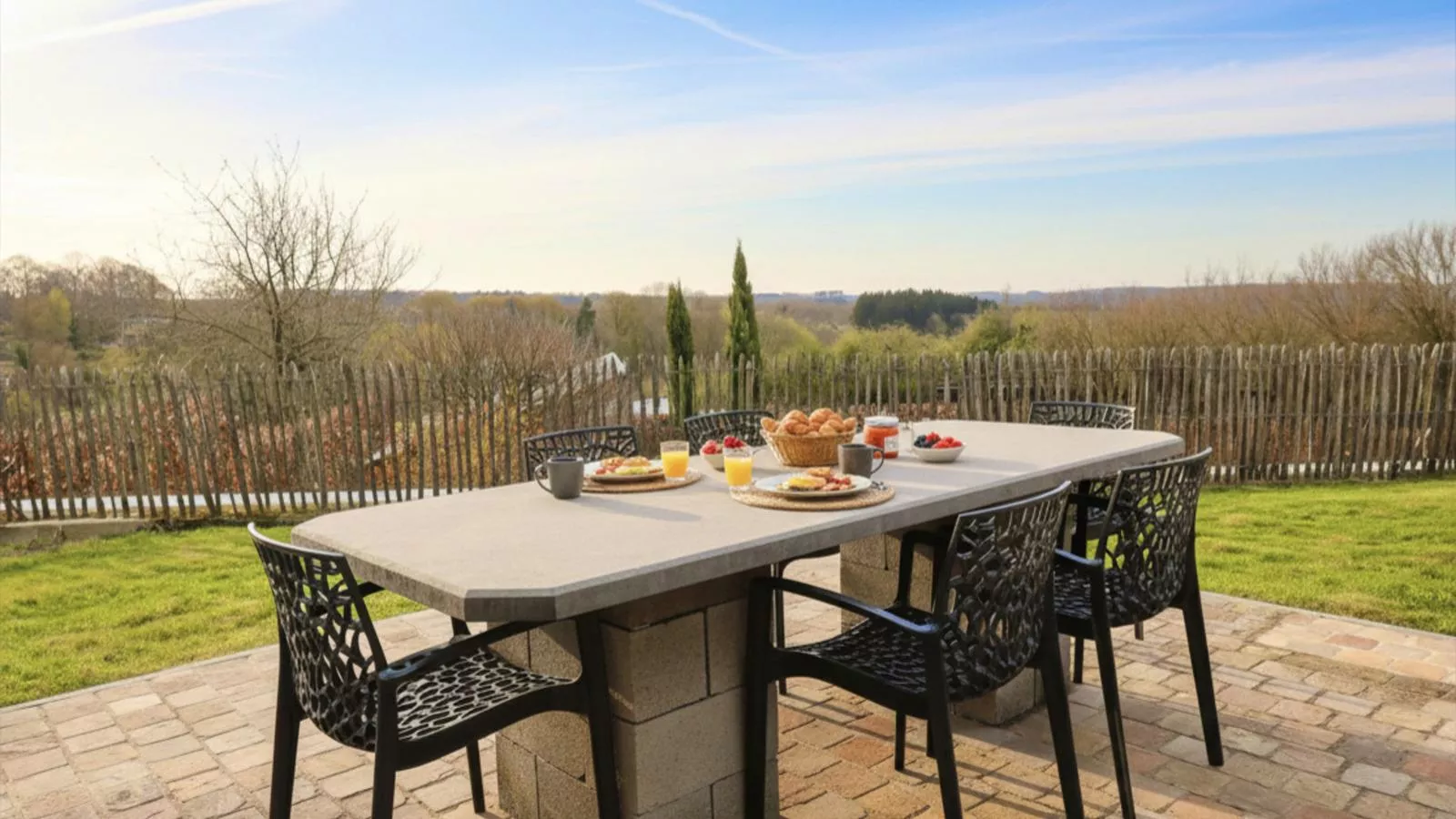 Gite de Temme - Terrace balcony