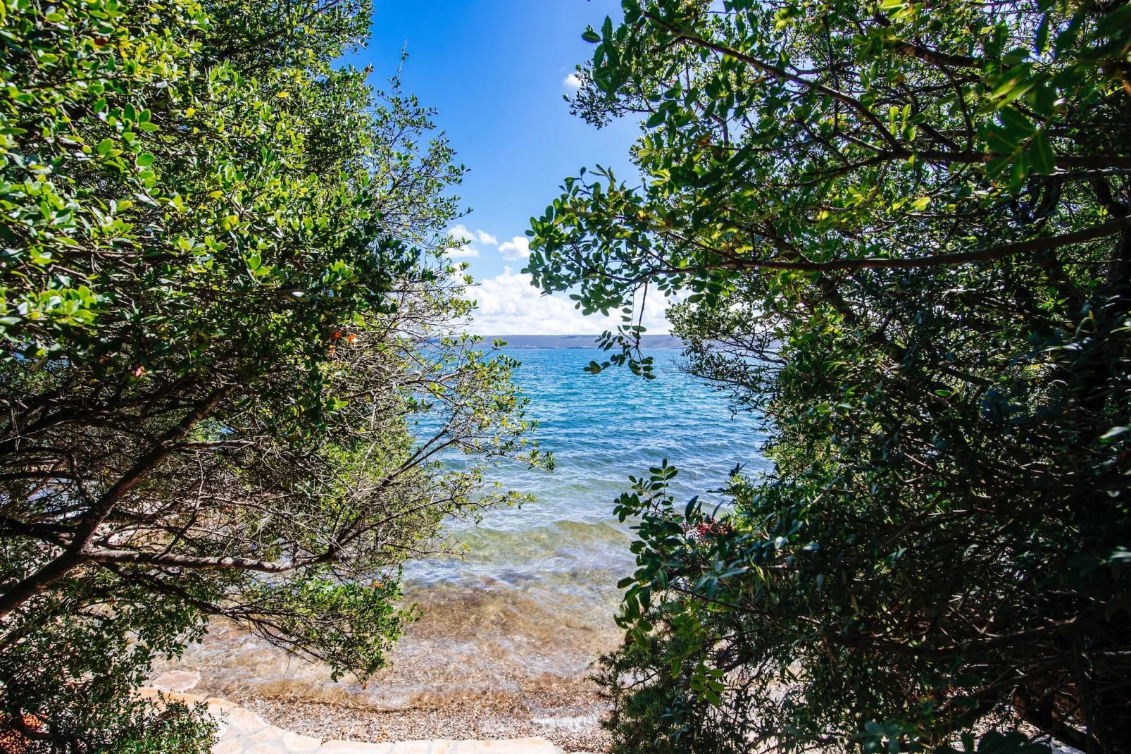Beachfront  house Dunja - View in summer